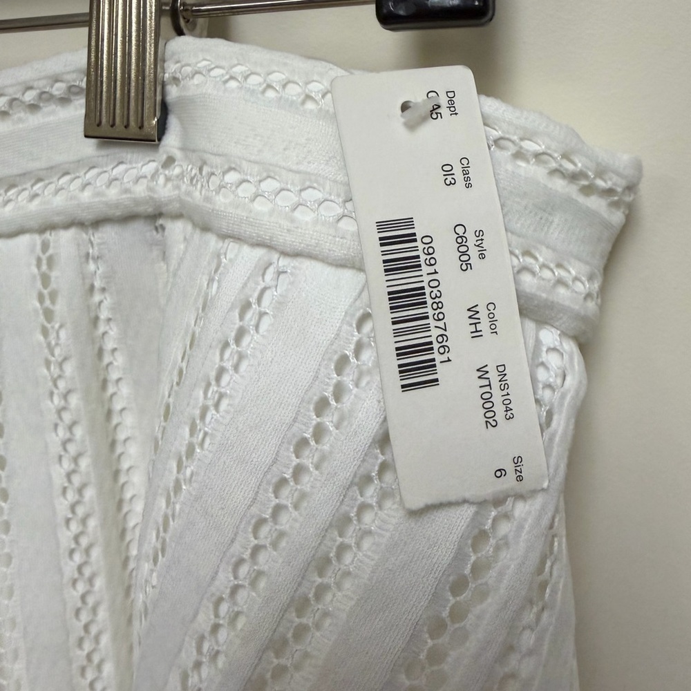 J. Crew White Eyelet A-Line Skirt - Picture 2 of 4